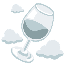 cloud and wine glass