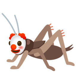 clown face and cricket