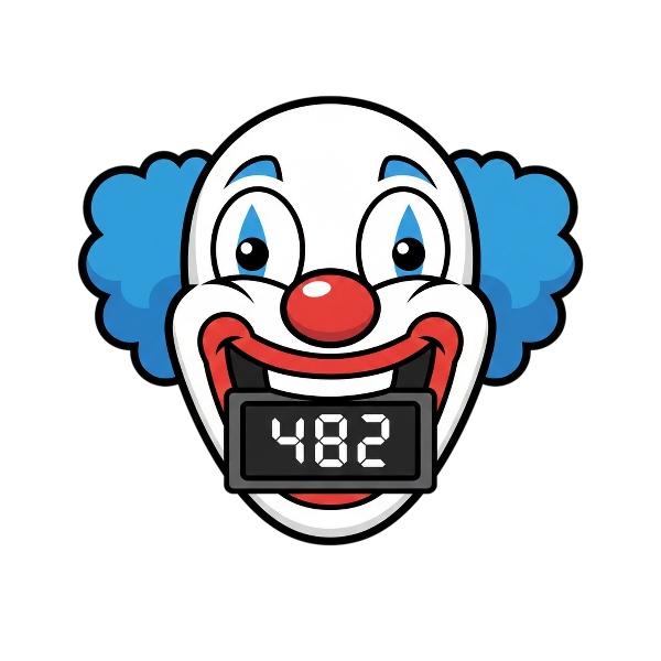 Clown face and Input numbers