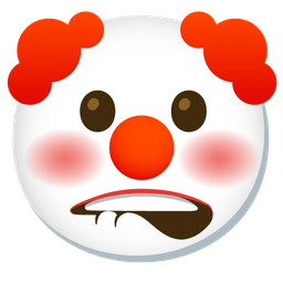 clown face and mouth
