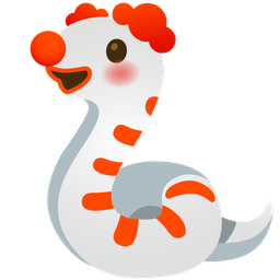 clown face and snake