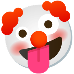 Clown face and Zany face