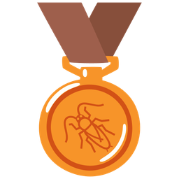 cockroach and 3rd place medal
