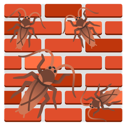 cockroach and brick