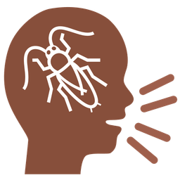 cockroach and busts in silhouette