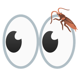 cockroach and eyes