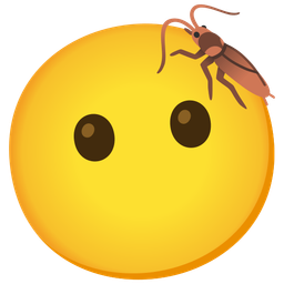 cockroach and face without mouth