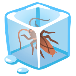 cockroach and ice