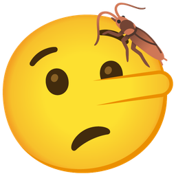 cockroach and lying face