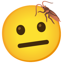 cockroach and neutral face