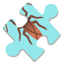 cockroach and puzzle piece