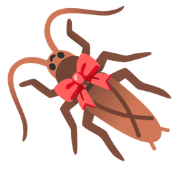cockroach and ribbon