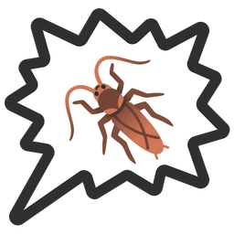 cockroach and right anger bubble