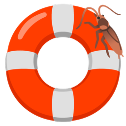 cockroach and ring buoy