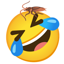 Cockroach and Rolling on the floor laughing