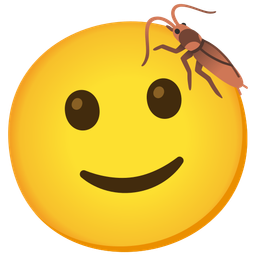 Cockroach and Slightly smiling face