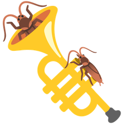 cockroach and trumpet