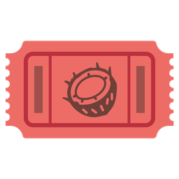 coconut and admission tickets