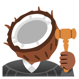 coconut and balance scale