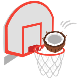 coconut and basketball