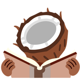 coconut and books