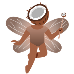 coconut and butterfly