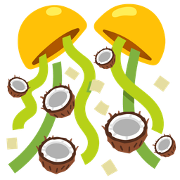 coconut and confetti ball