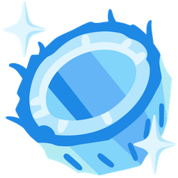 coconut and gem stone