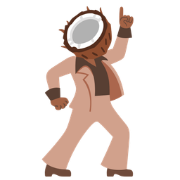 coconut and mirror ball