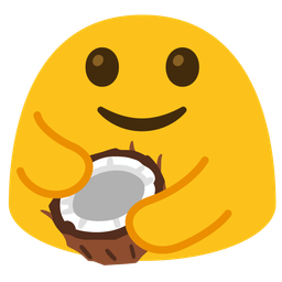 coconut and people hugging