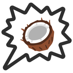 coconut and right anger bubble