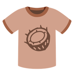 coconut and t-shirt