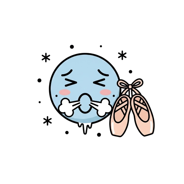 Cold face and Ballet shoes