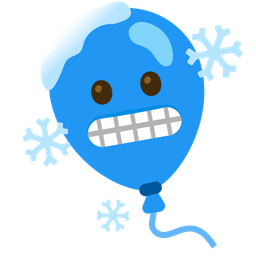 cold face and balloon