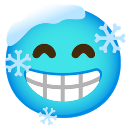 Cold face and Beaming face with smiling eyes