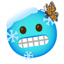cold face and butterfly