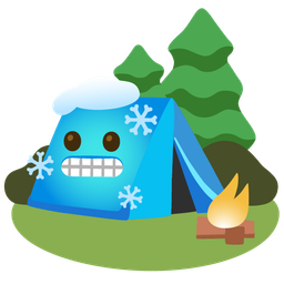 cold face and camping