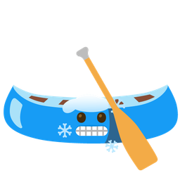 cold face and canoe