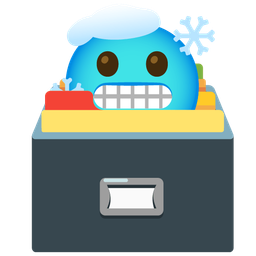 cold face and card file box