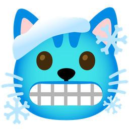 cold face and cat face