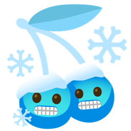 cold face and cherries