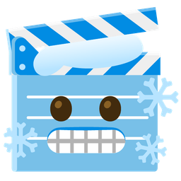 cold face and clapper board