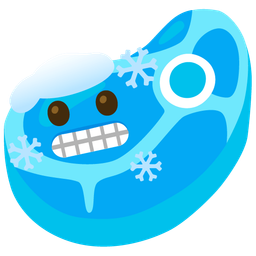 cold face and cut of meat