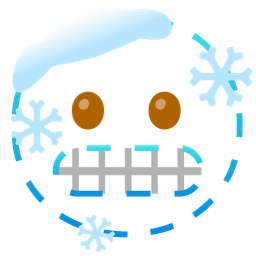 cold face and dotted line face