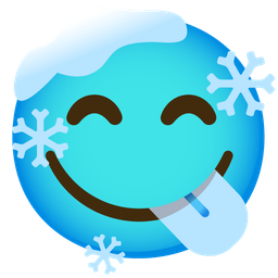 Cold face and Face savoring food