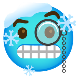 cold face and face with monocle