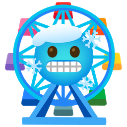 cold face and ferris wheel