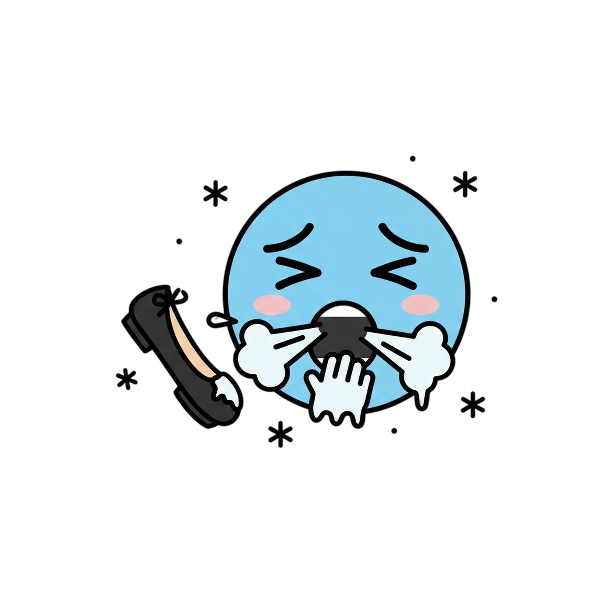 Cold face and Flat shoe