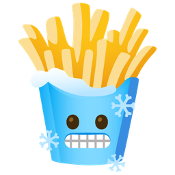 cold face and french fries