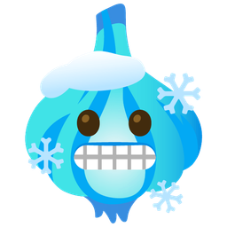 cold face and garlic